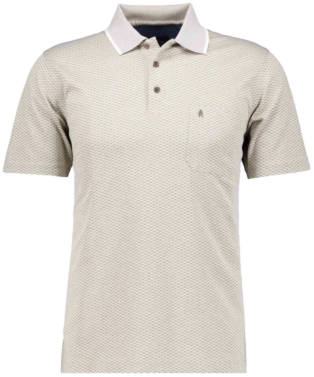 Softknit-Polo Jacquard (Walnuss)