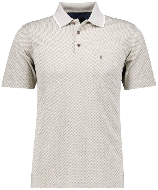 Softknit-Polo Jacquard (Walnuss)