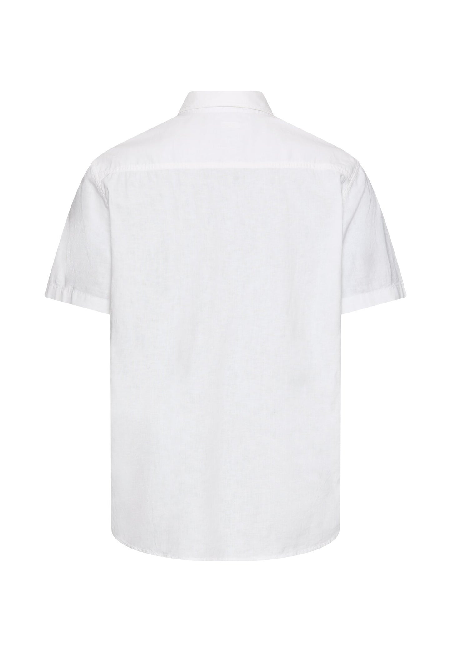 Kurzarmhemd aus Leinenmix (White)