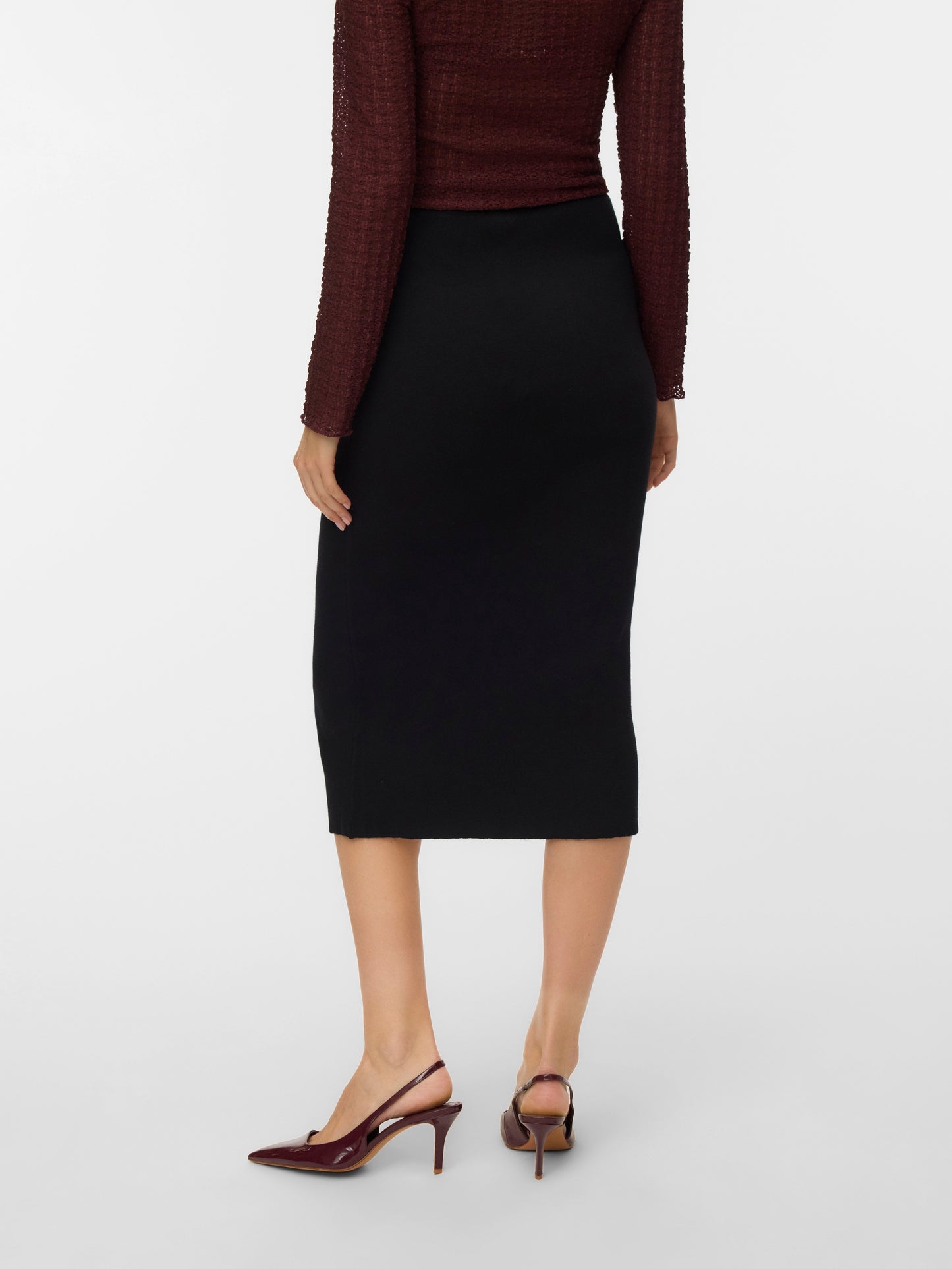 Vmsaba Fullneedl Nw 7/8 Lnght Skirt Noos (Black)