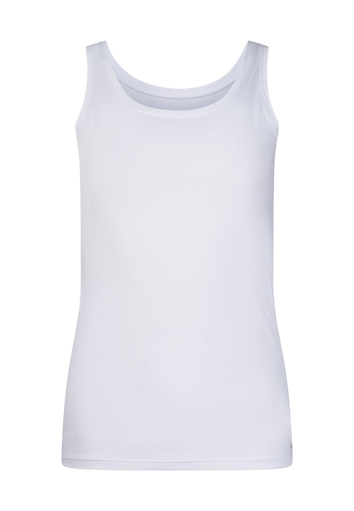 Skiny Damen Tanktop Doppelpack SKINY ADVANTAGE Cotton Stretch (White)