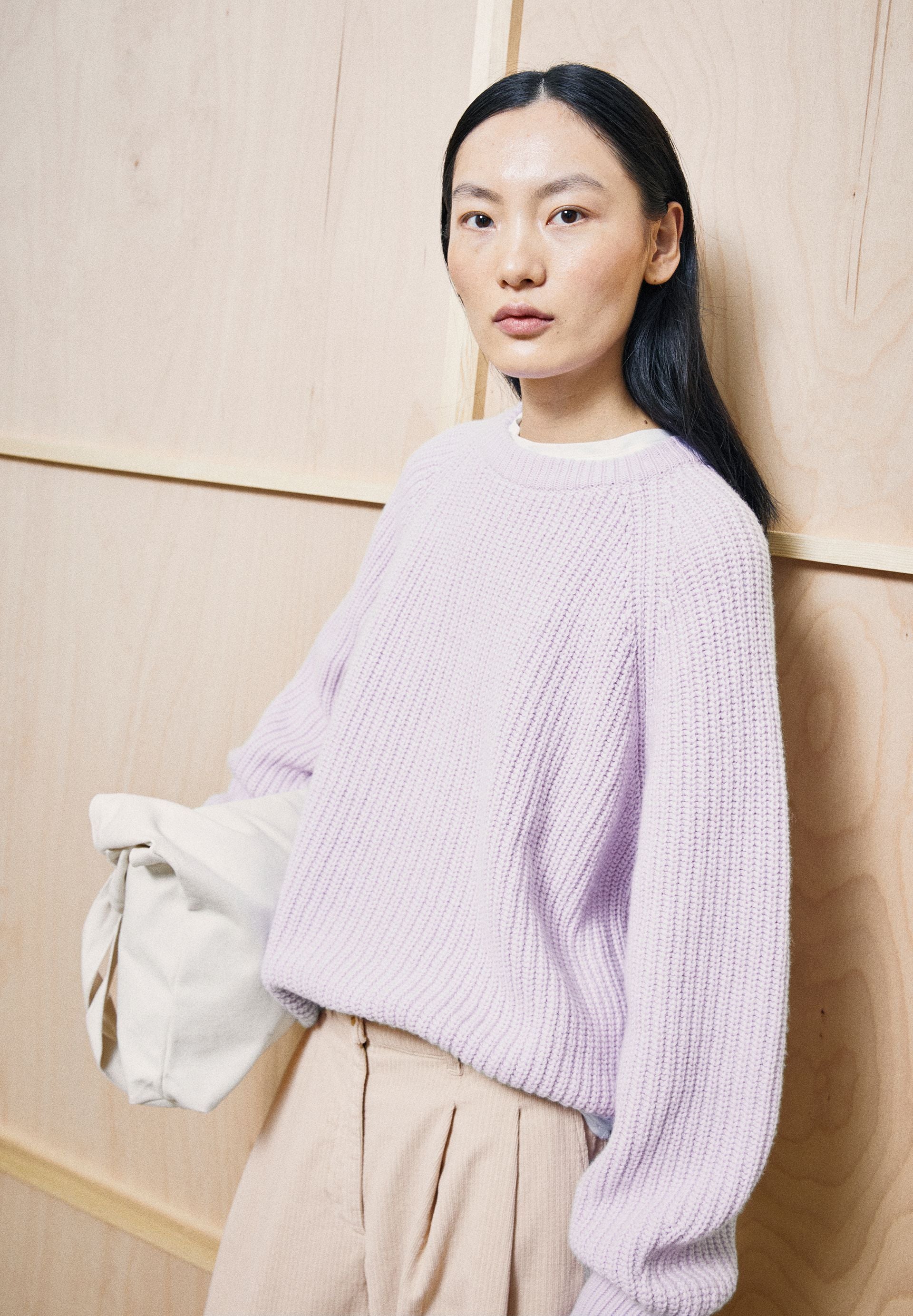 Rib Knit Sweater (Moonlit Lilac)