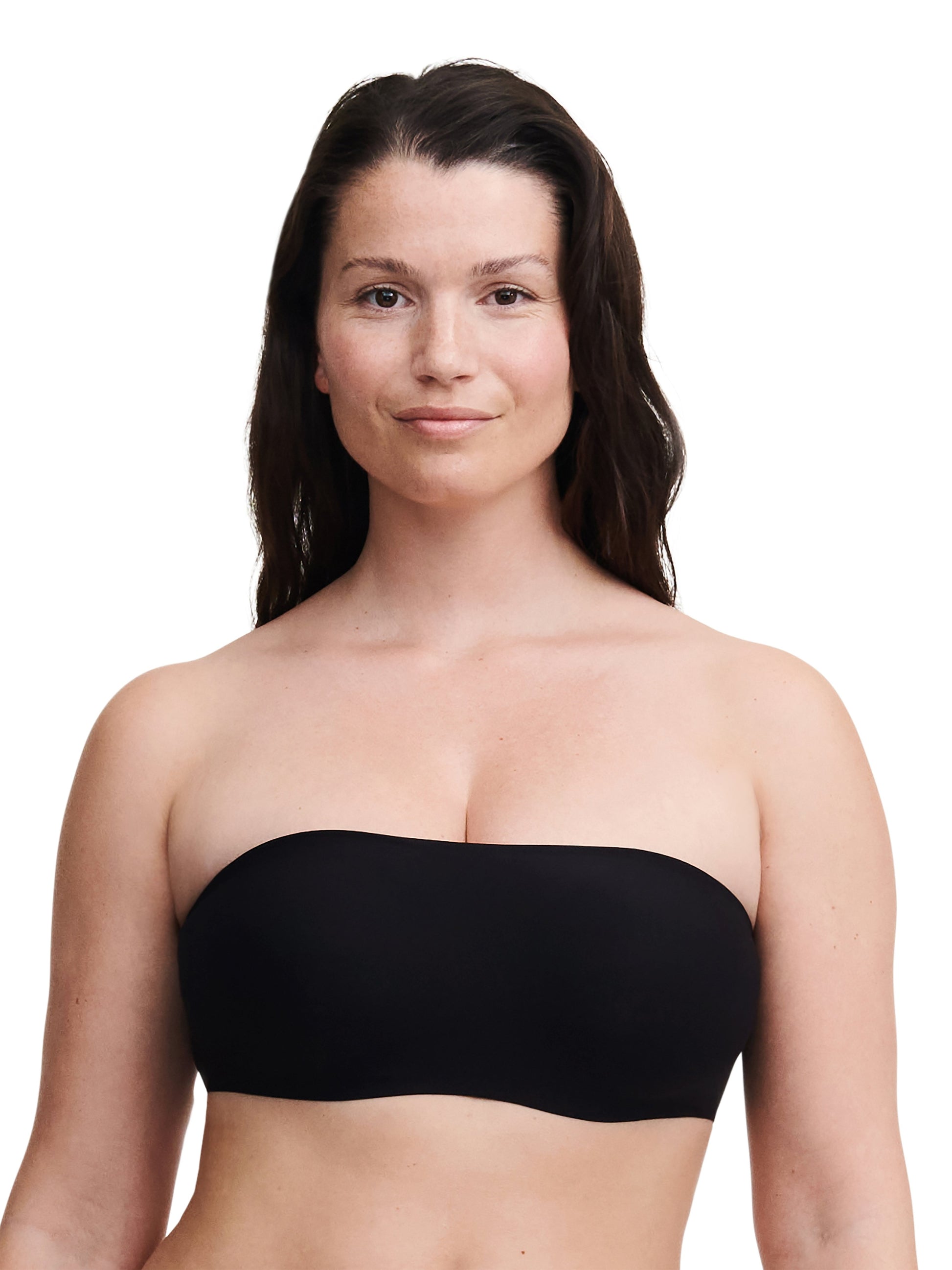 SOFTSTRETCH Bandeau mit Soft Cups (Schwarz)
