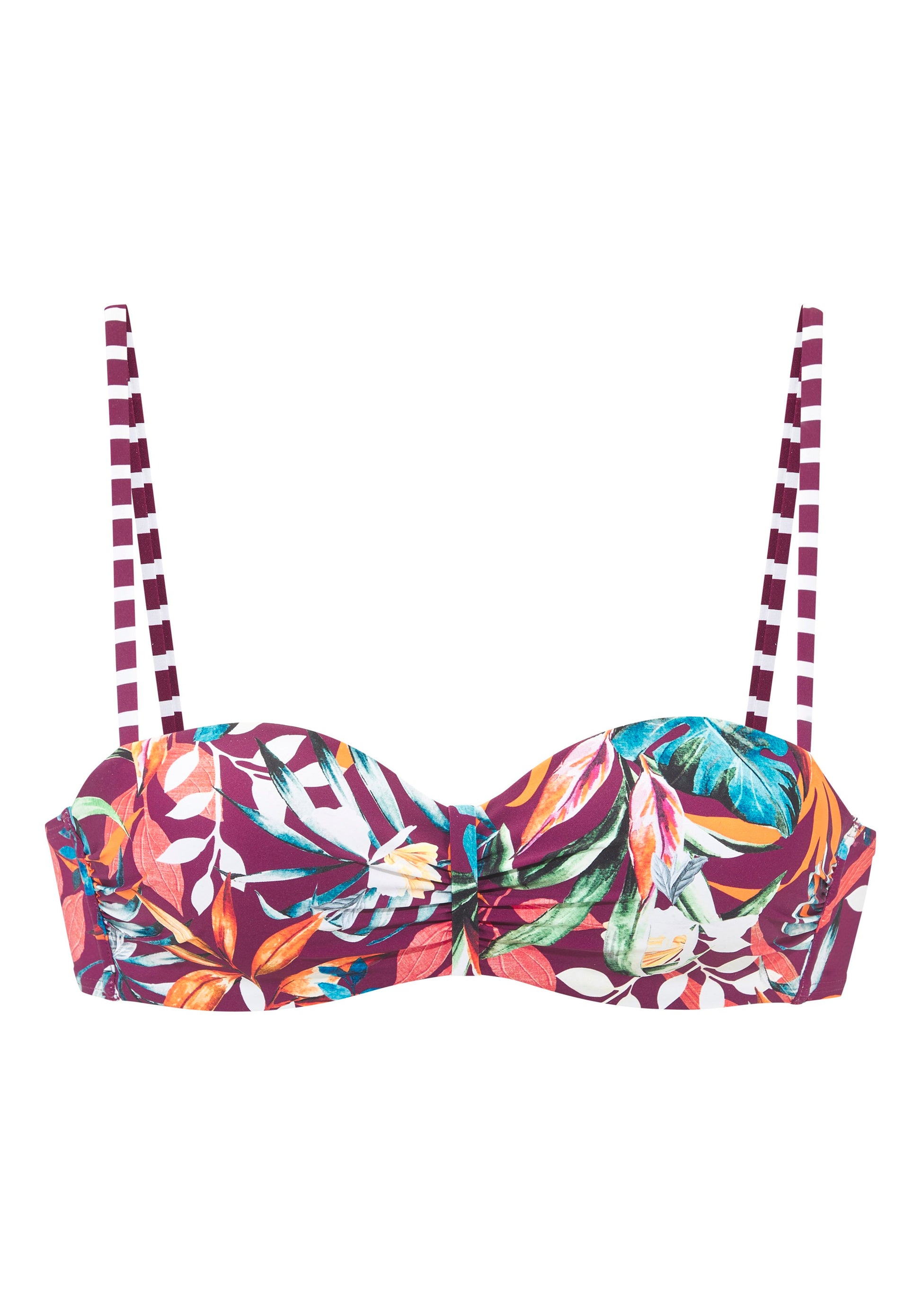 Venice Beach LM exkl. Sport Bügel-Bandeau-Top (Bordeaux Pri)