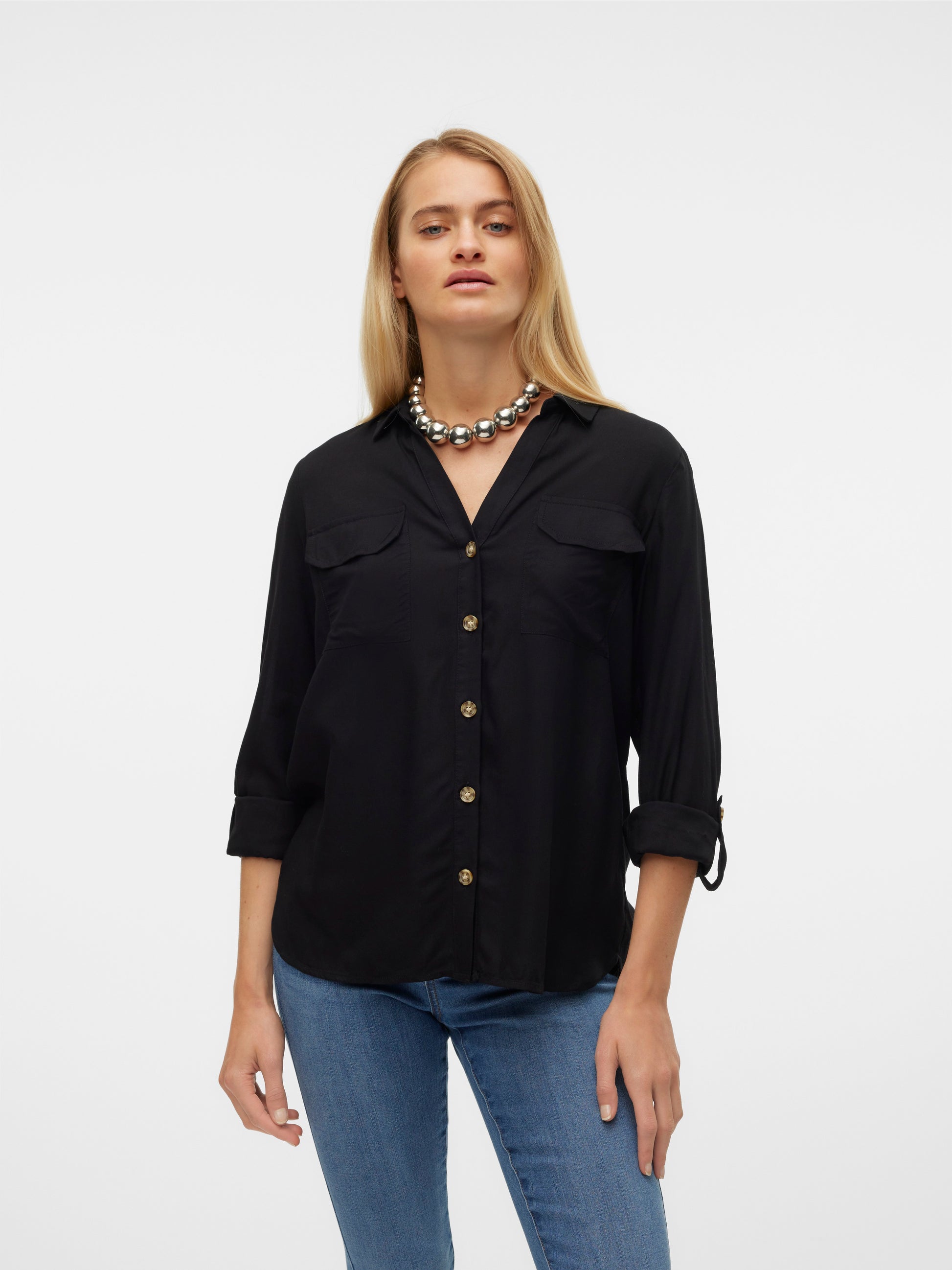 Vmbumpy L/s Shirt New Wvn Noos (Black)