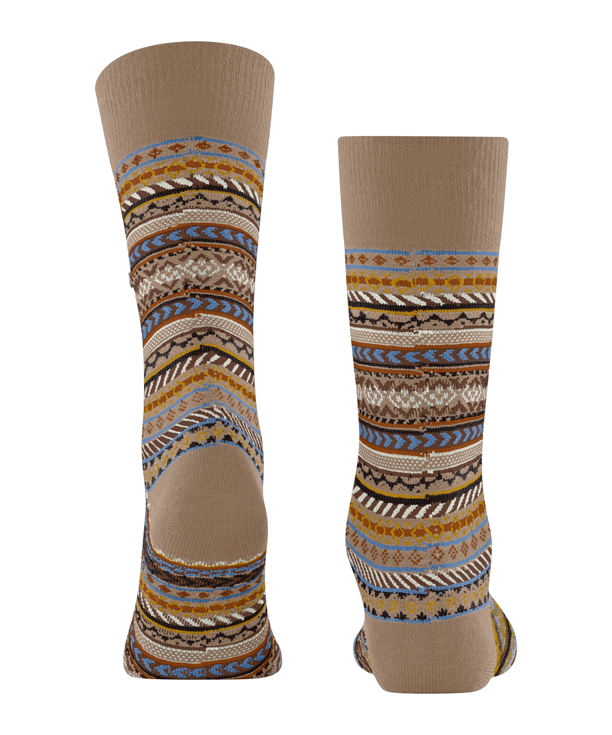 Burlington Fair Isle Herren (Camel)