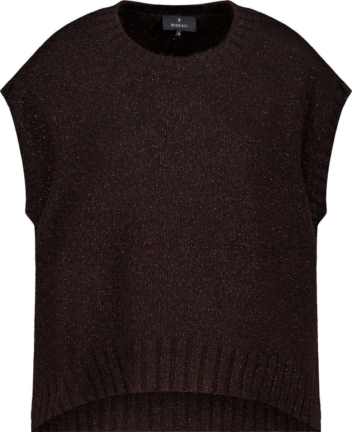 Strickpullunder mit Lurex (Black Coffee)