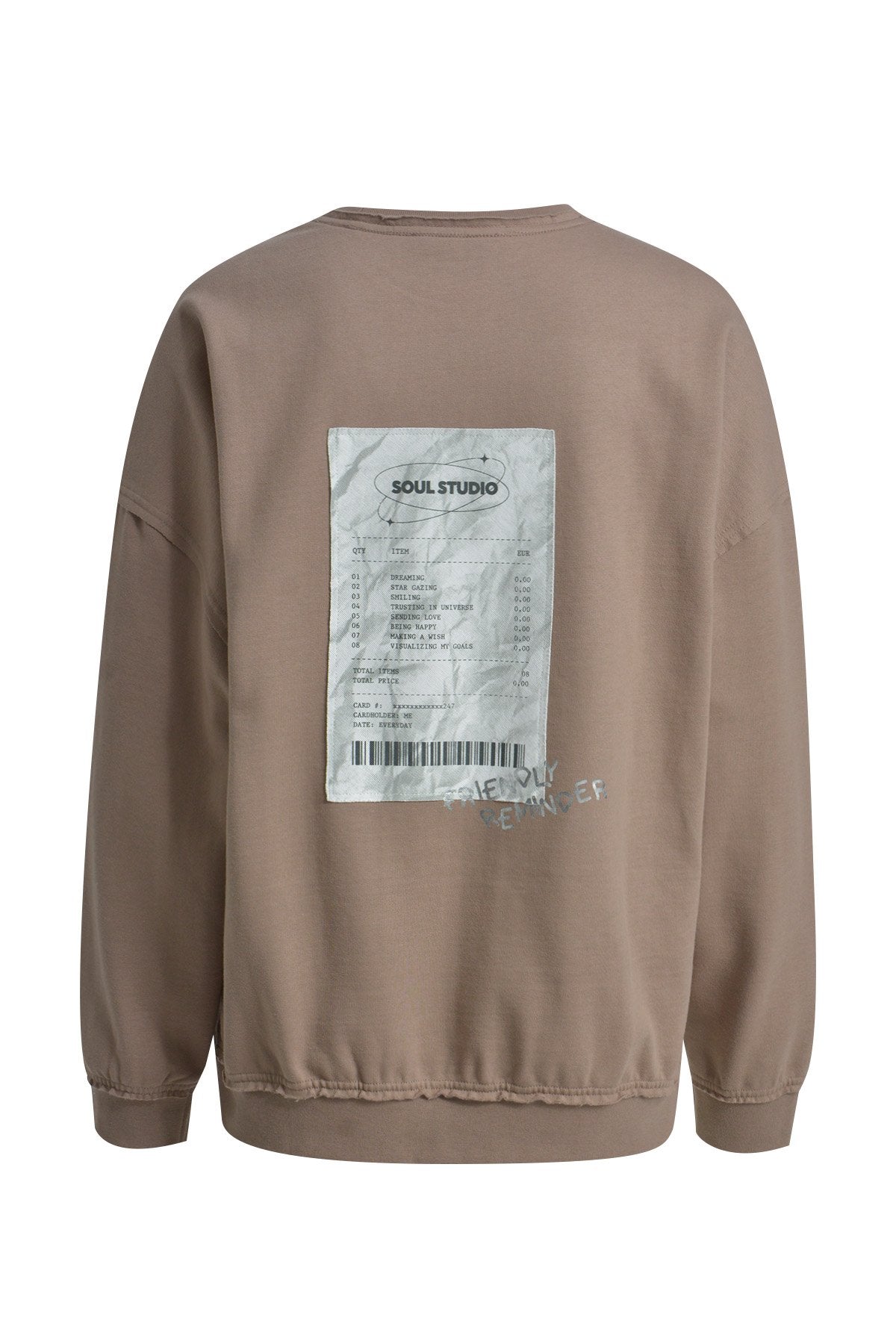 Oversize Sweatshirt Backpatch (Taupe)