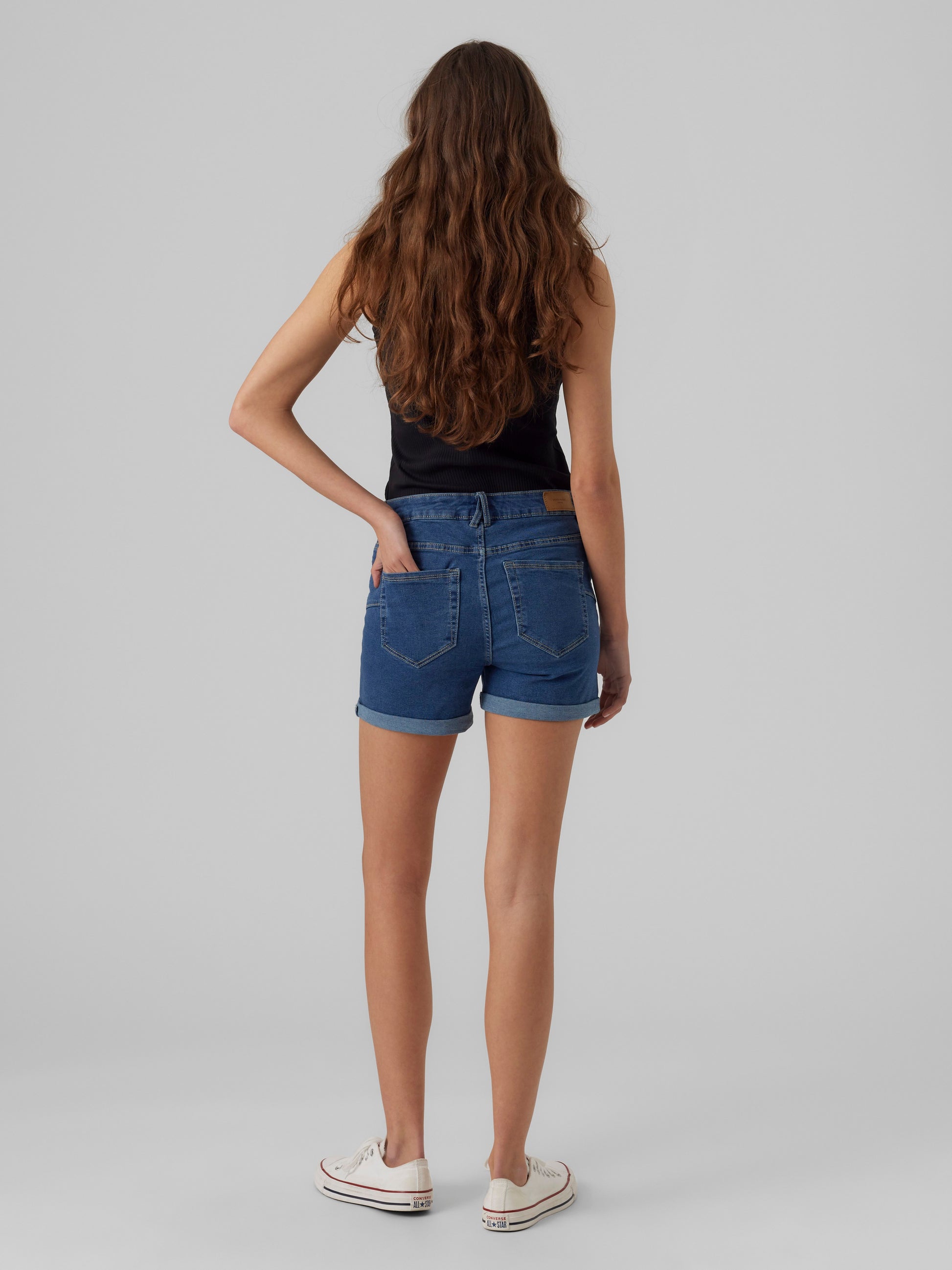 Vmluna Mr Fold Shorts Mix Ga Noos (Medium Blue D)