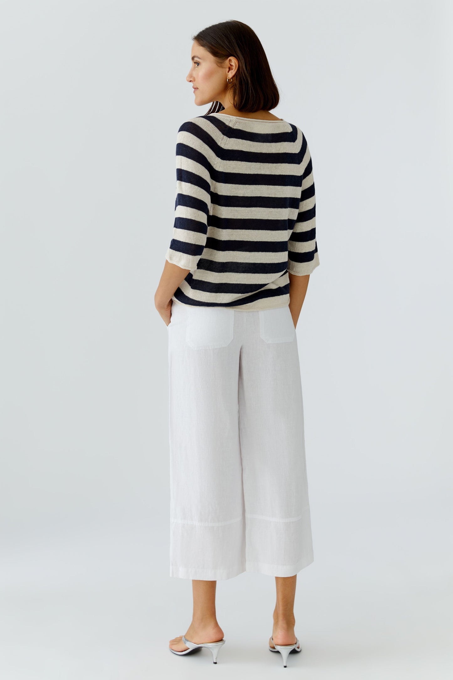 Leinen Pullover (Lt Stone Blue)