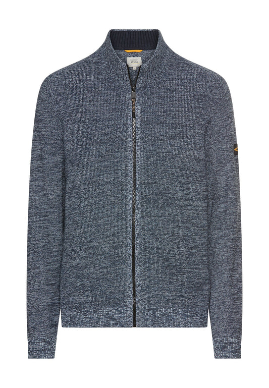 Strickjacke aus einem soften Baumwollmix (Tinted Blue)