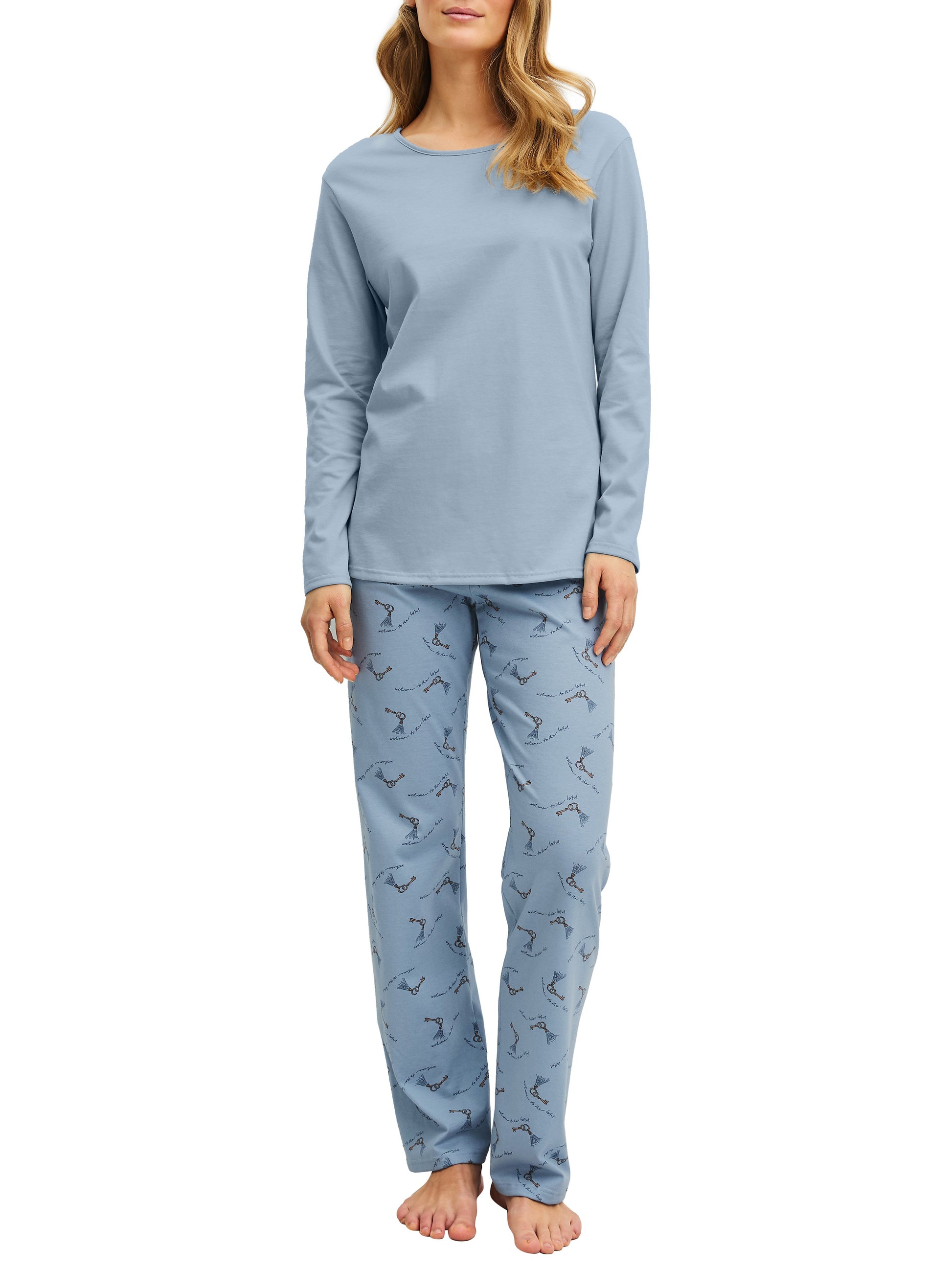 DAMEN Pyjama (Dusty Grey)