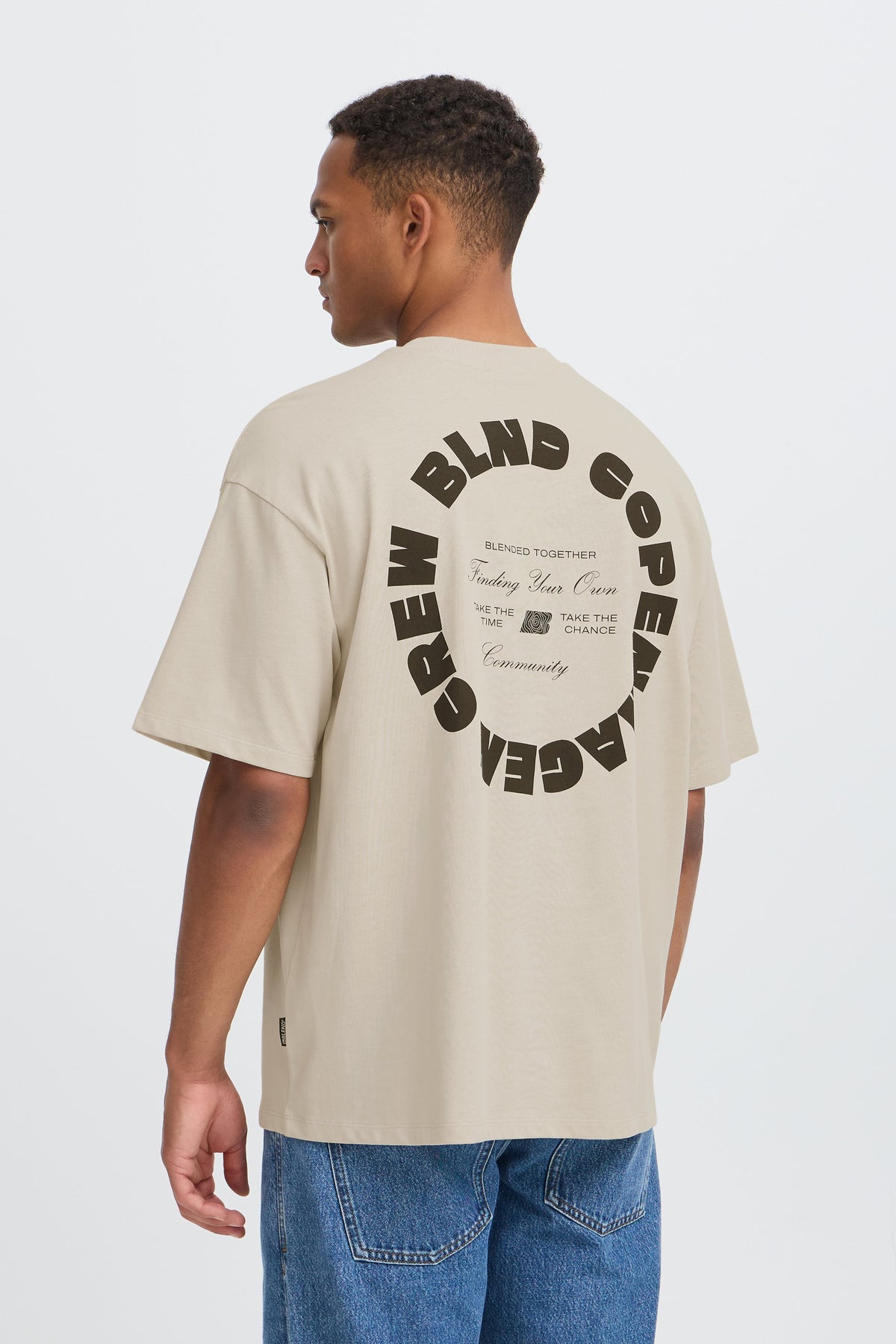Bhlucius S/s Wash Print Tee (Oyster Gra)