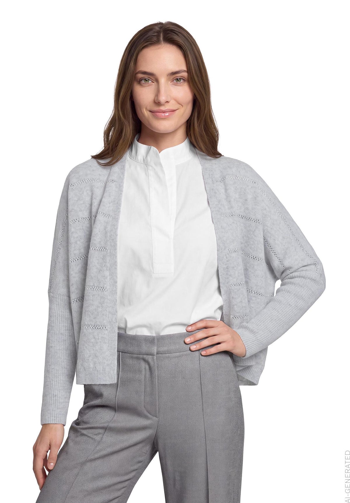Feinstrickjacke (Light Silver Me)