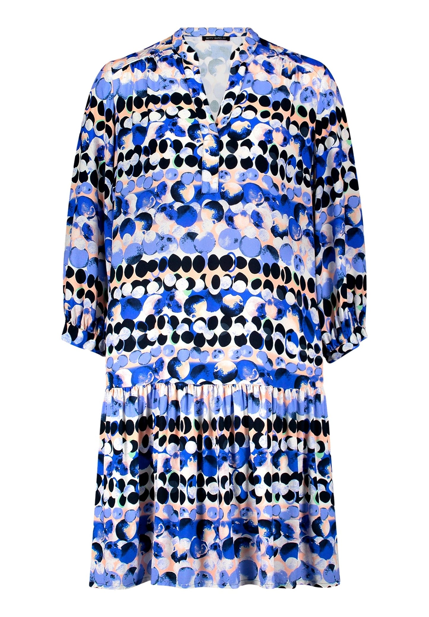 Stufenkleid (Blue/beige)