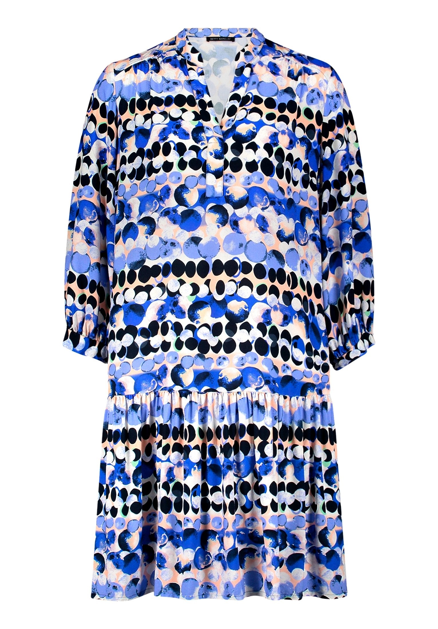 Stufenkleid (Blue/beige)