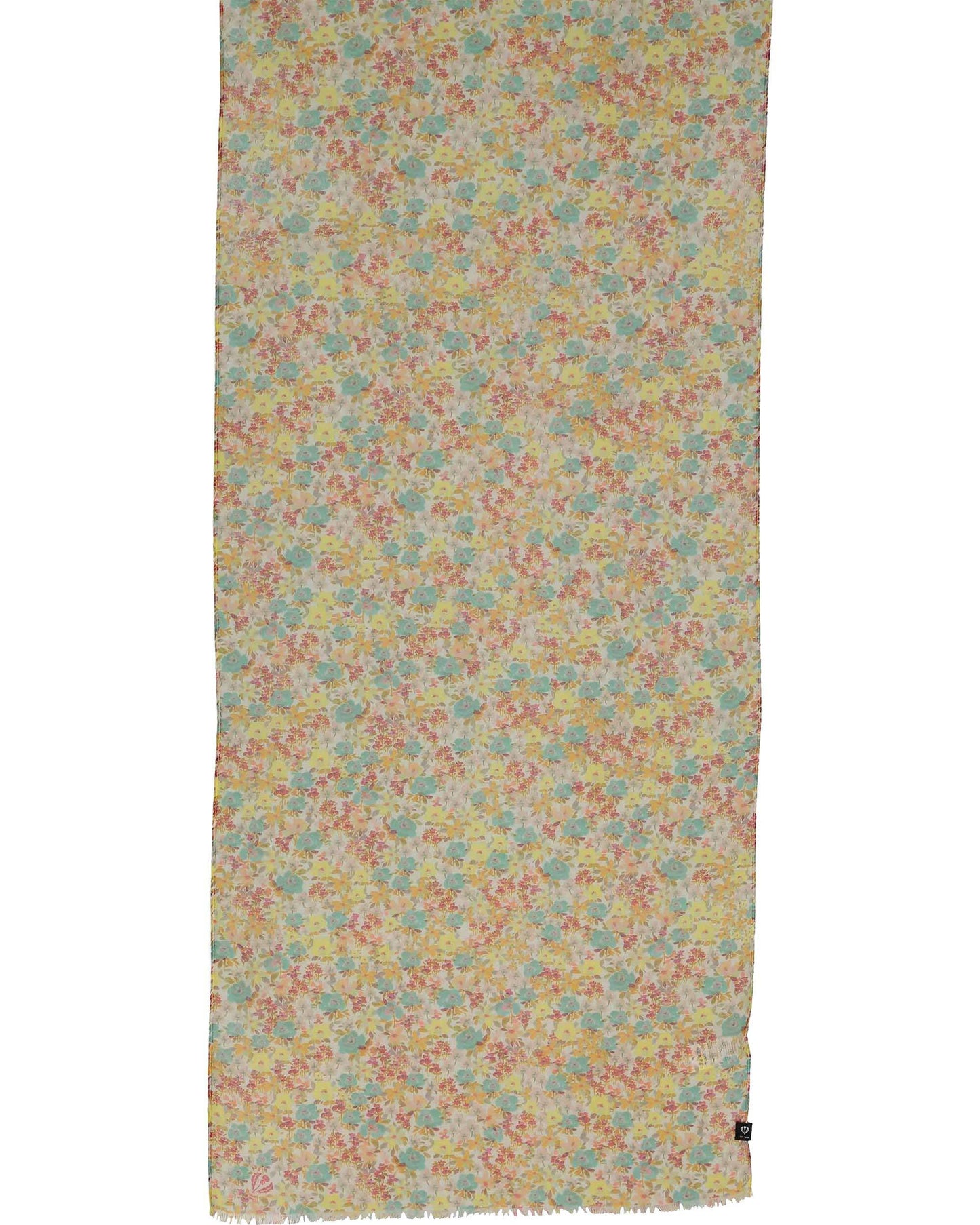 Schal Sustainability Edition - Schal mit Millefleur-Design (Powder Mint)