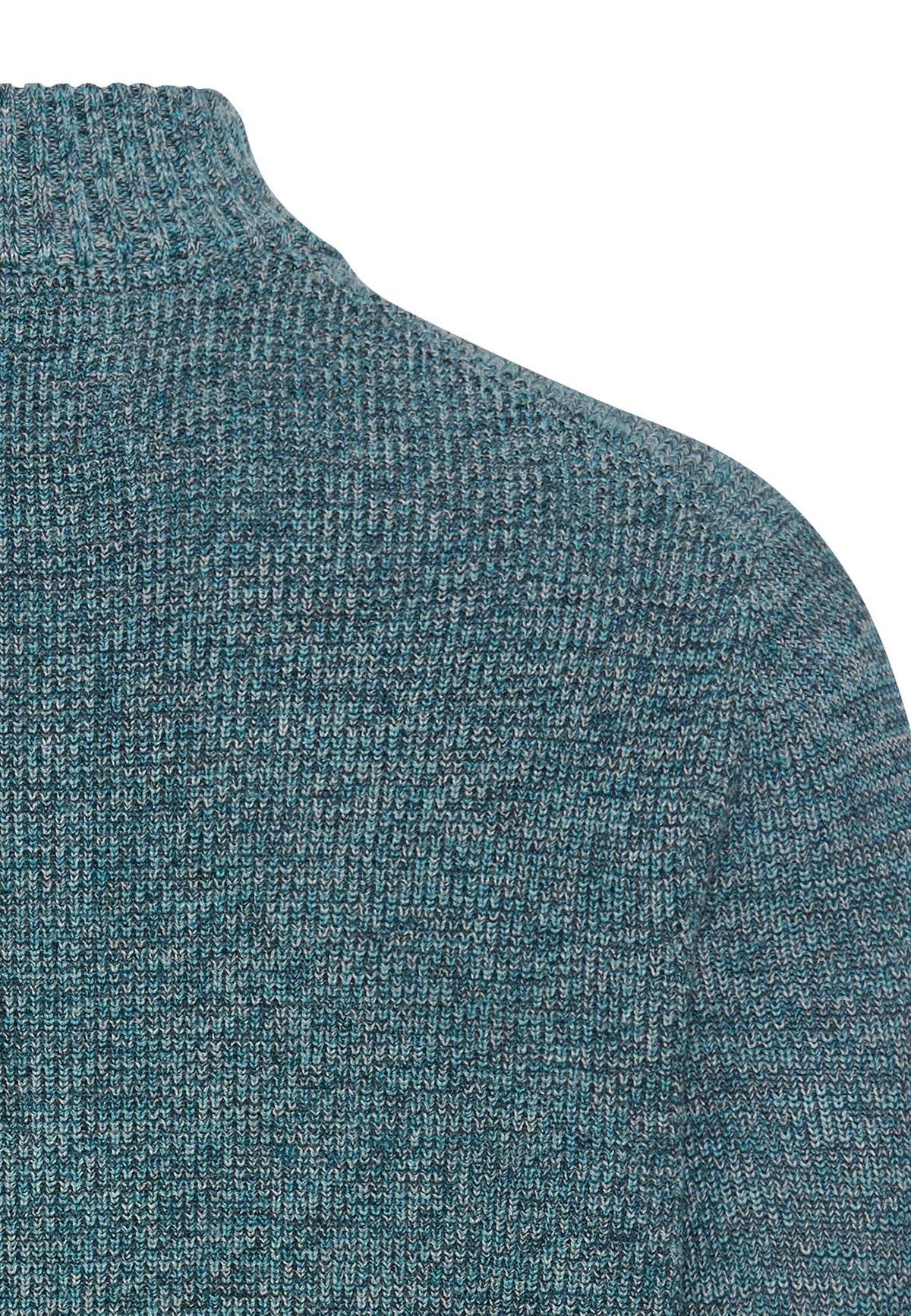 Strick-Troyer in melierter Optik (Tide Blue)
