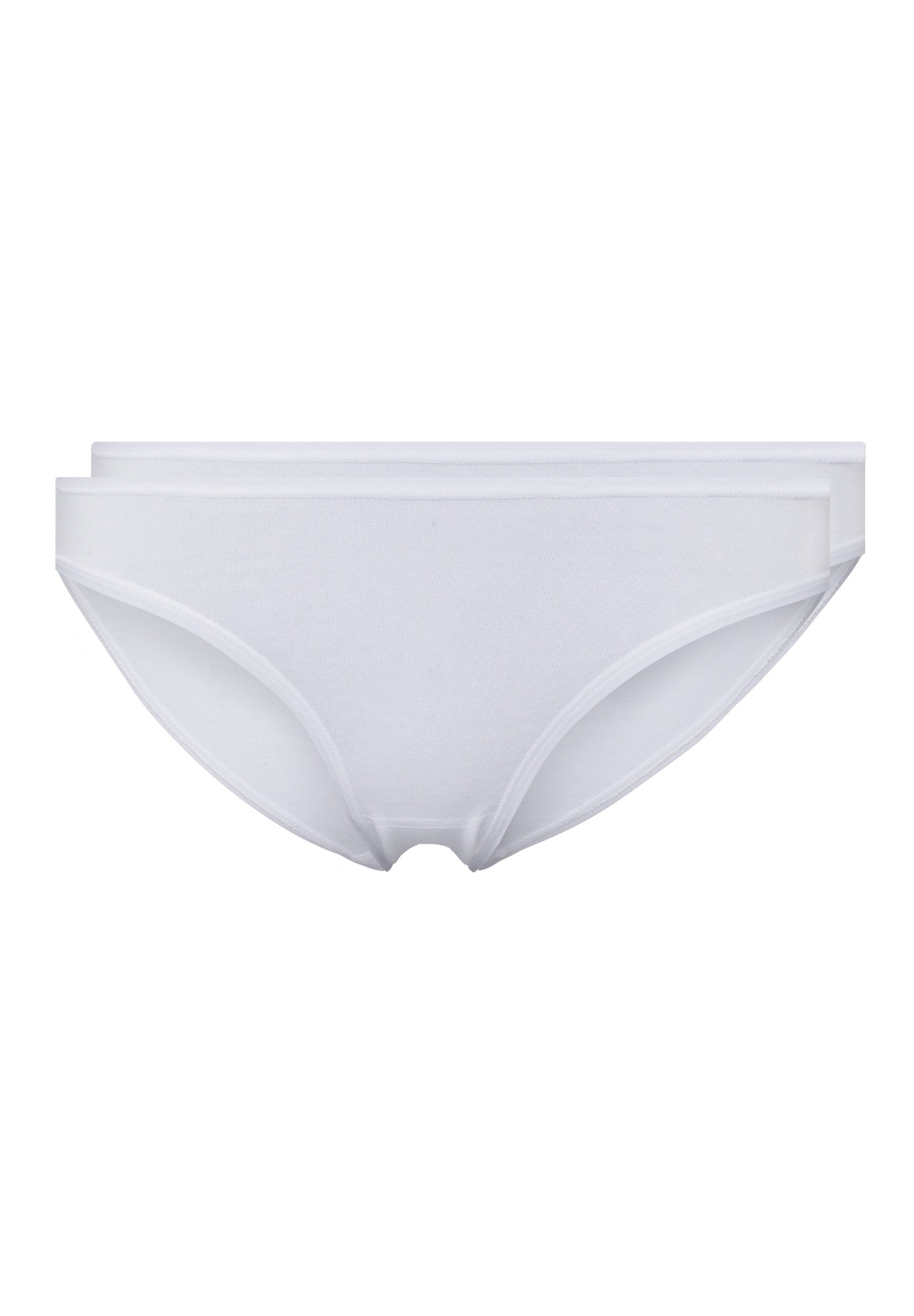 Skiny Damen Rio Slip Doppelpack SKINY ADVANTAGE Cotton Stretch (White)