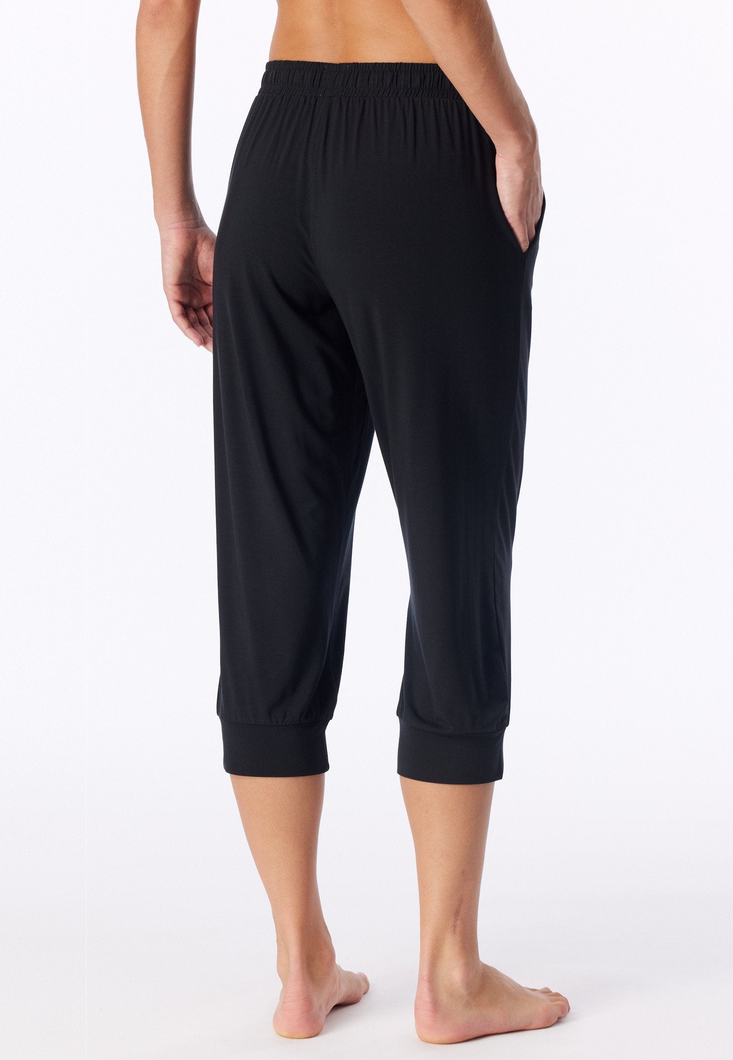 Hose 3/4 Bündchen (Schwarz)
