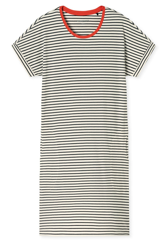 Nachthemd kurzarm, 95 cm (Off-white)