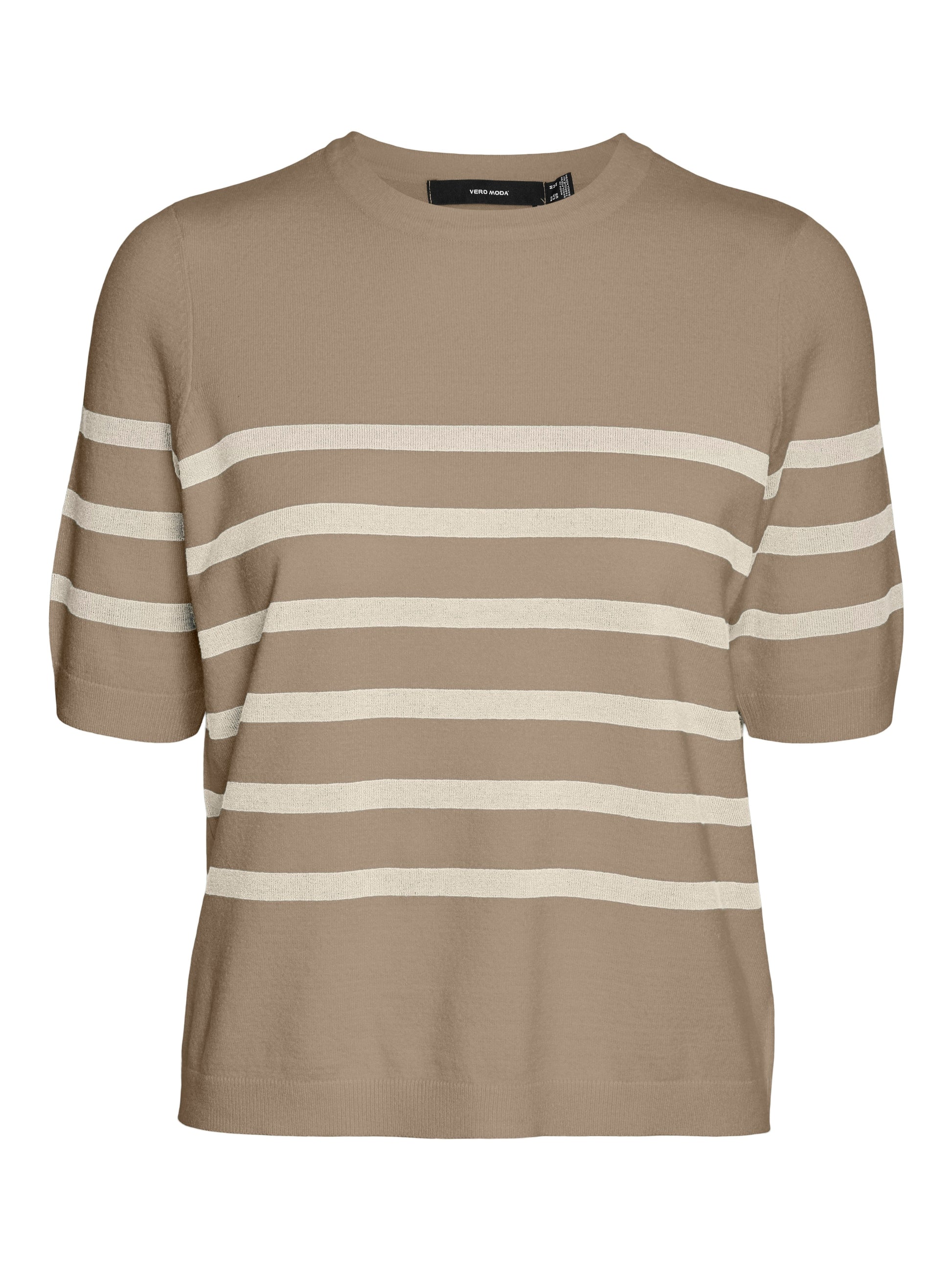 Vmsaba Plain Ss O-neck Pullover Ga Noos (Silver Min)