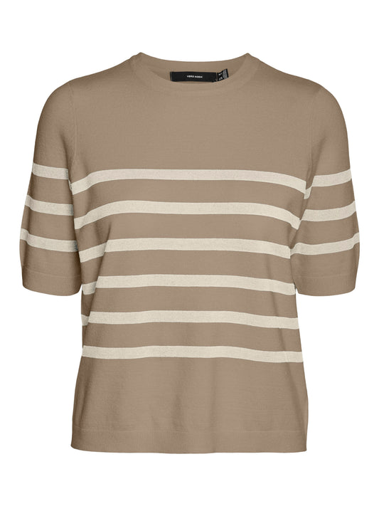Vmsaba Plain Ss O-neck Pullover Ga Noos (Silver Min)