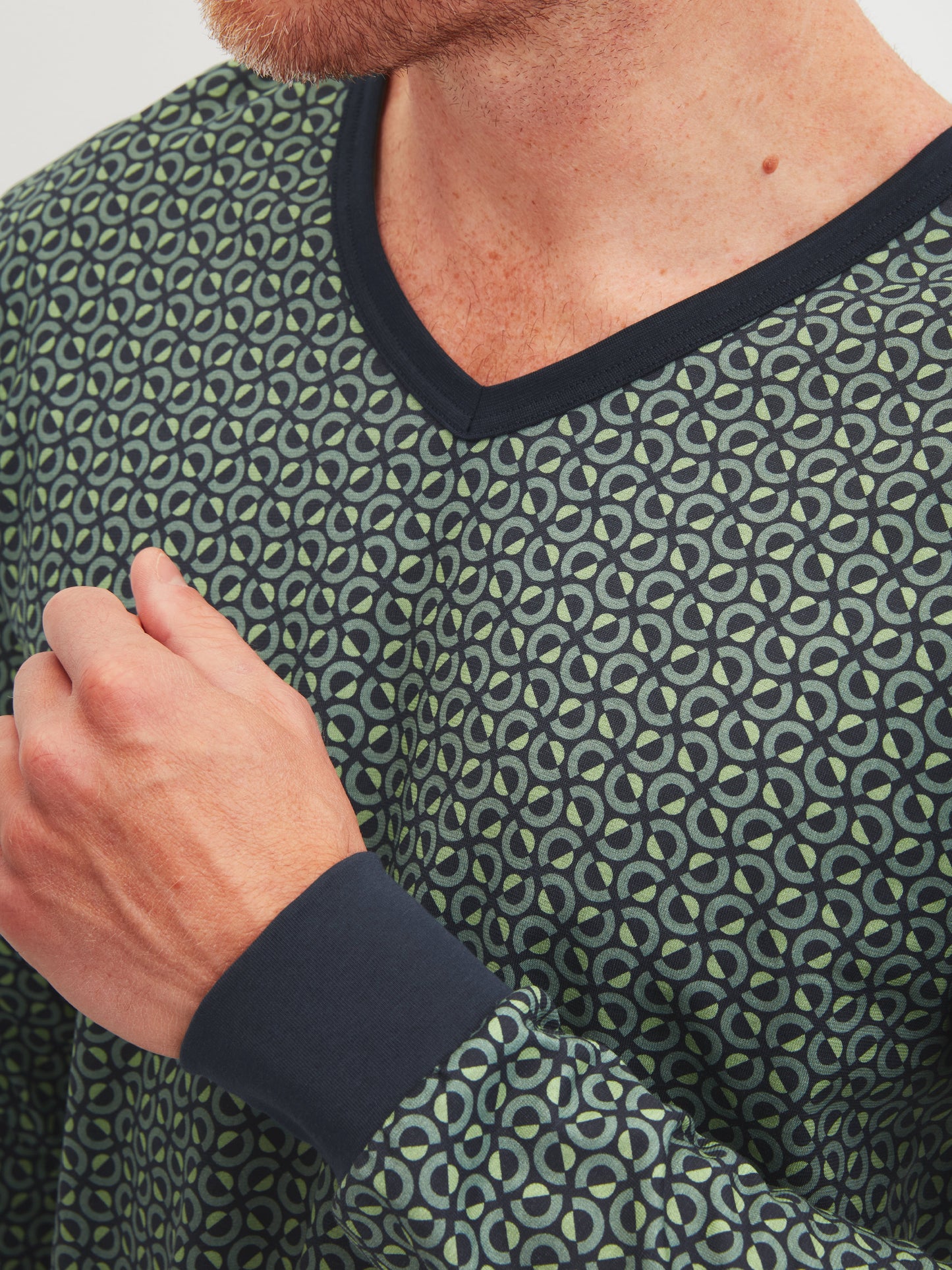 MEN Pyjamas with cuff (Dark Glen)