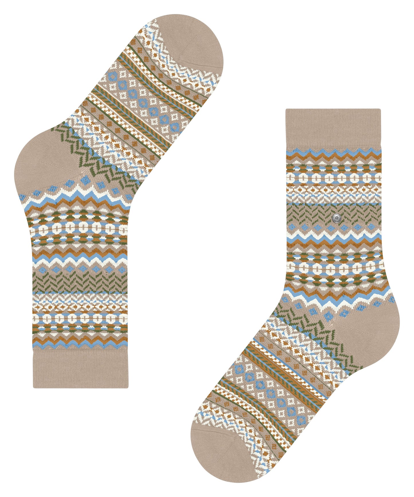 Burlington Fair Isle Damen (Cafe Latte)