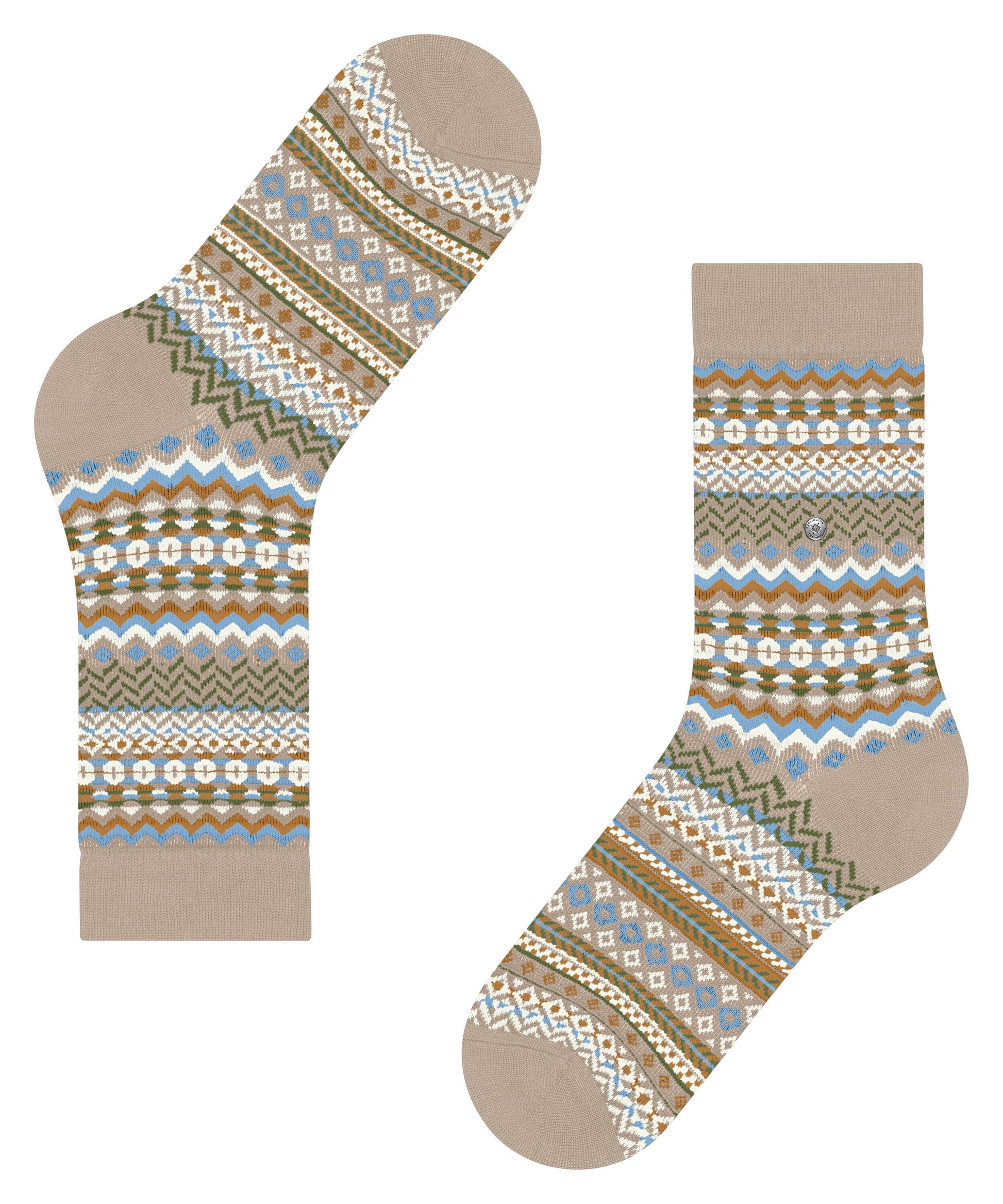 Burlington Fair Isle Damen (Cafe Latte)