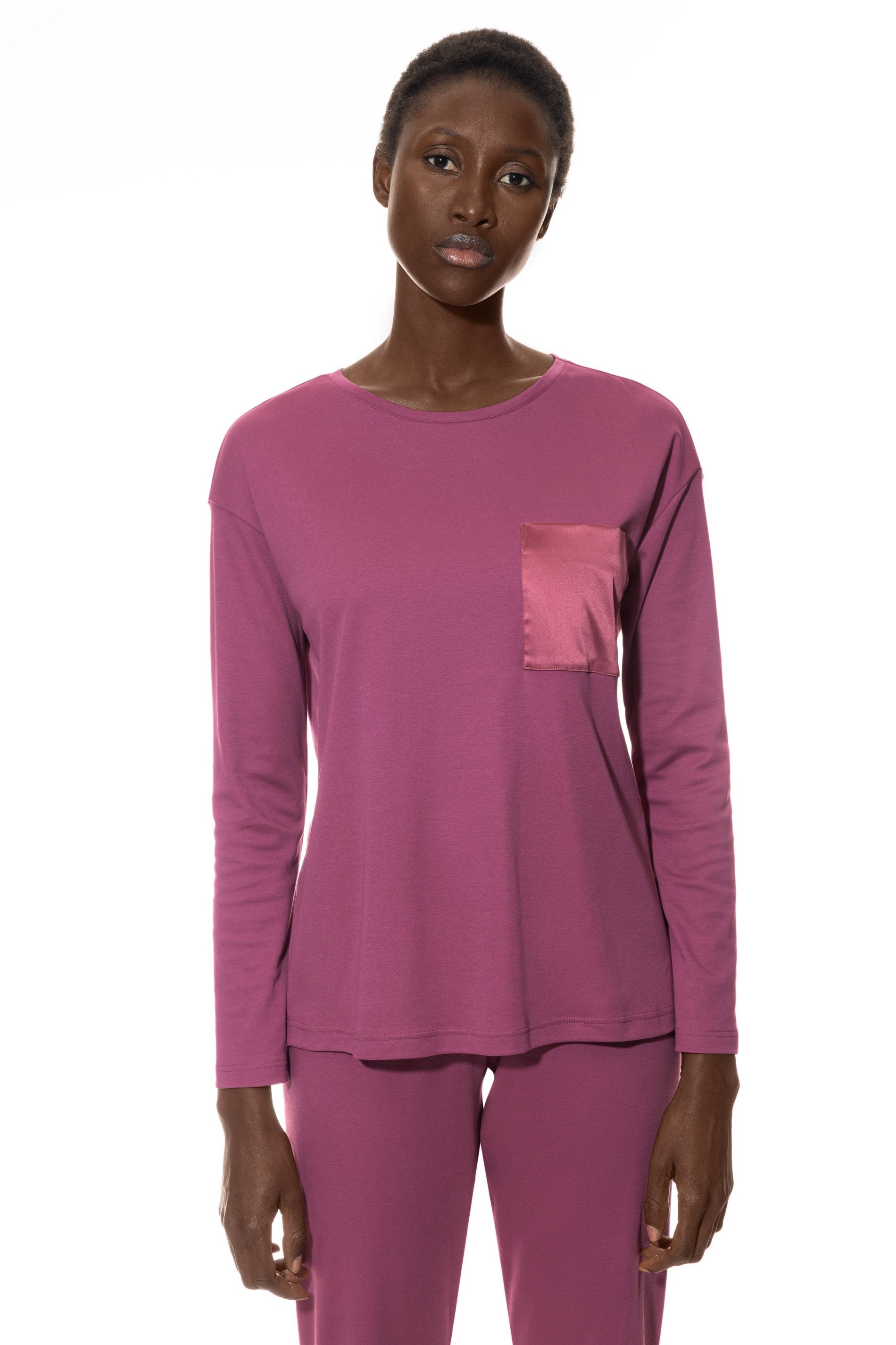 T-Shirt langarm (Elderberry)