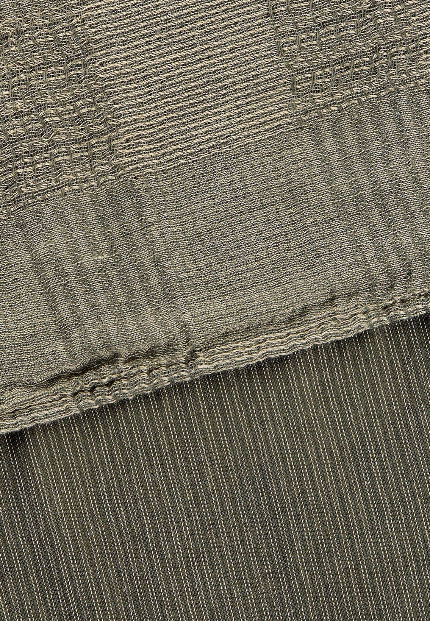 Gewebter Schal aus 100% Baumwolle (Olive Brown)