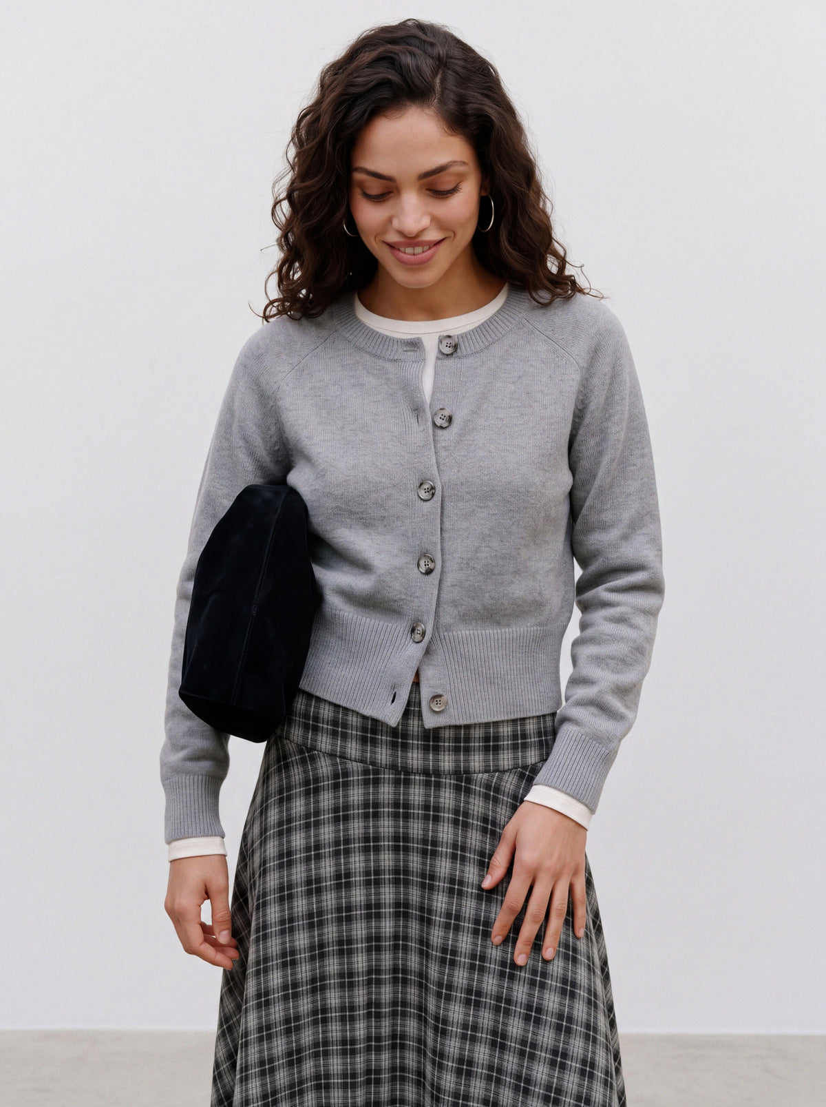 Vmsif Ls O-neck Cardigan Noos (Medium Grey M)