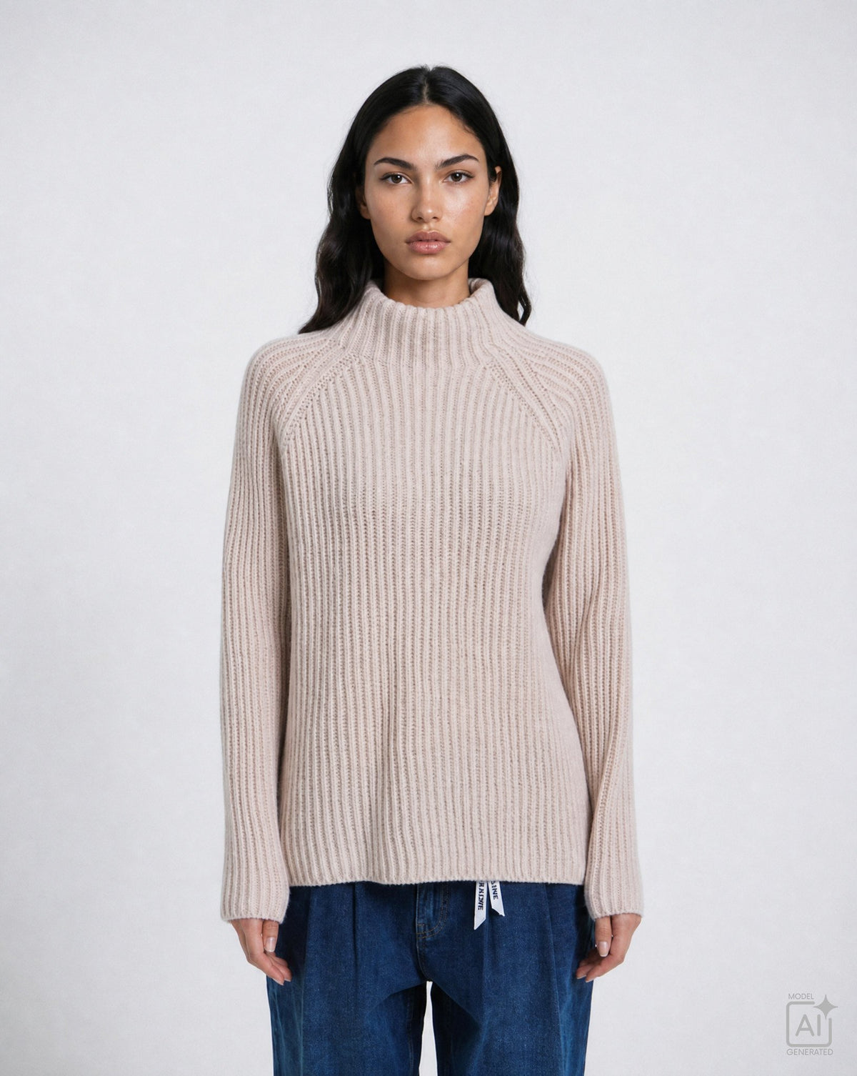 High Collar Pullover (Powder Ros© Pri)