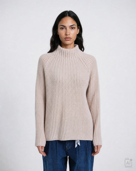High Collar Pullover (Powder Ros© Pri)