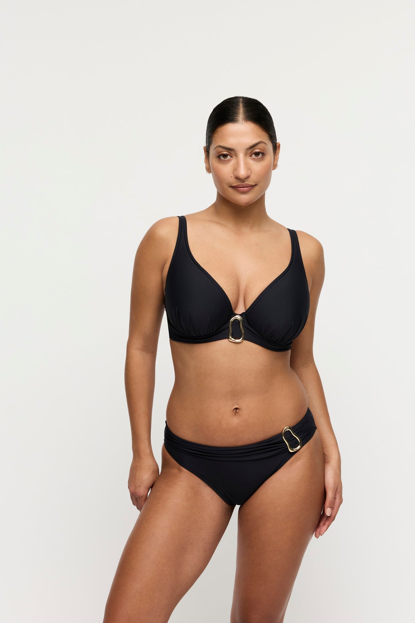 UVITA schwarz Unterlegtes Bikini-Top tief. (Zwa)