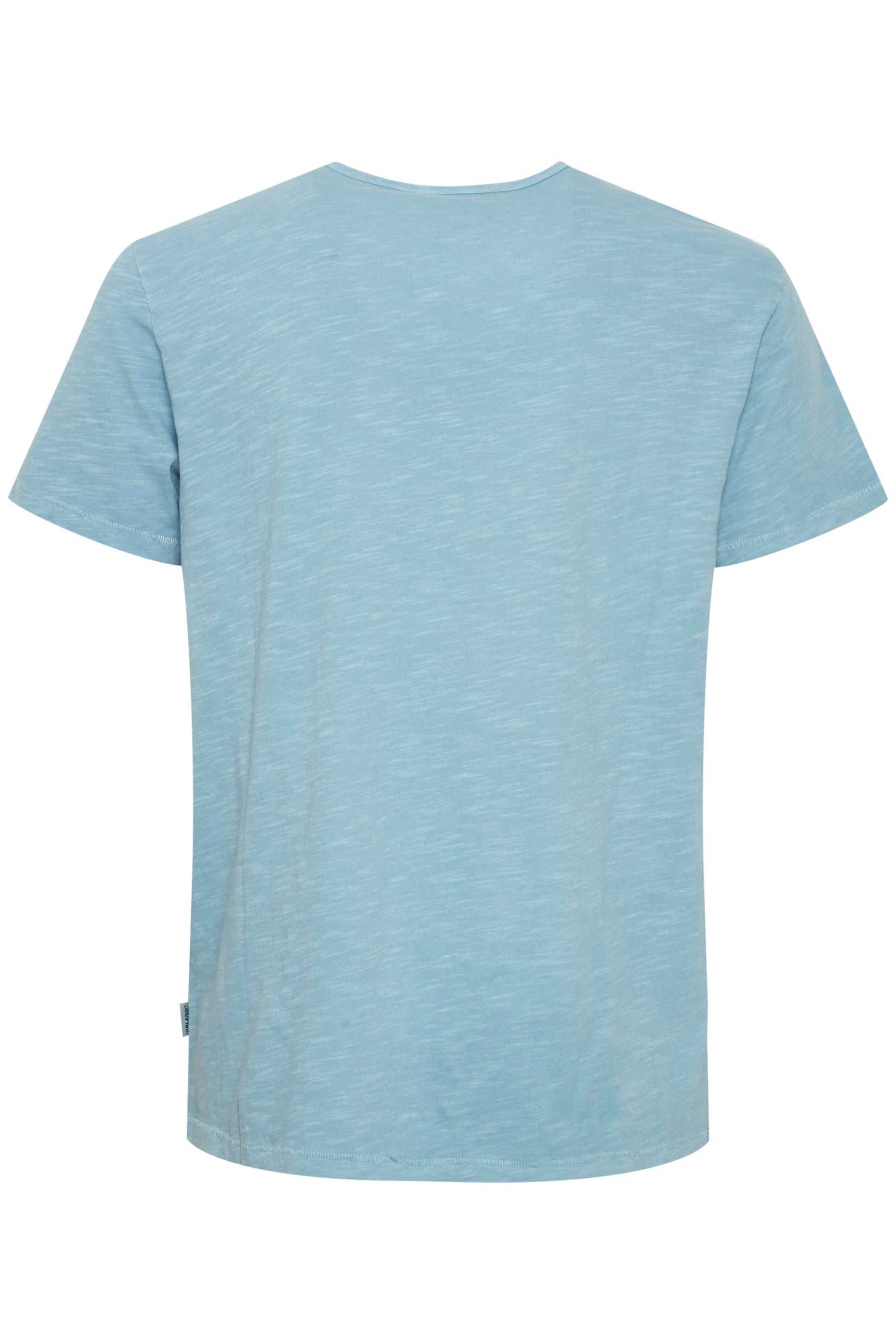 BHAshton split neck tee (Dusty Blue)