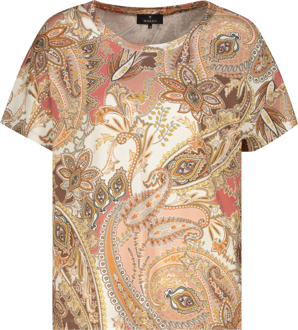 T-Shirt (Mocca Gemustert)