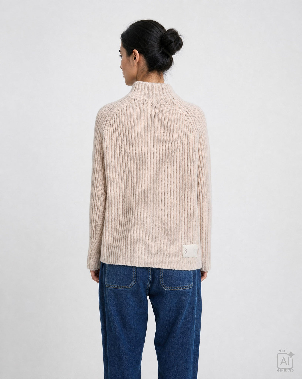 High Collar Pullover (Powder Ros© Pri)