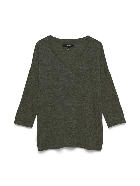 Vmbrianna 3/4 V-neck Blouse Boo (Forest Nig)