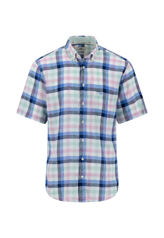 Summer Linen Check, B.D., 1/2 (Minty Green)