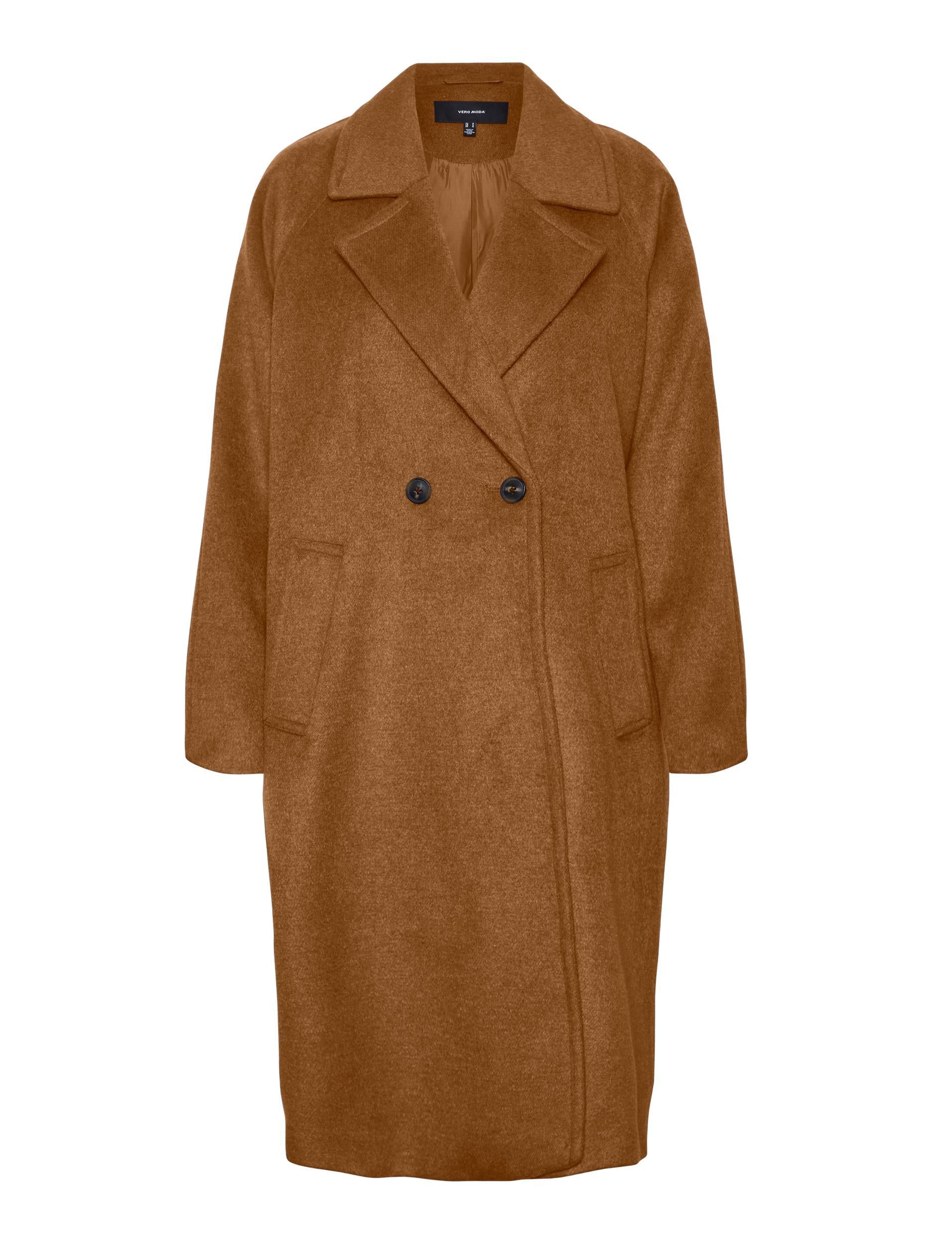 Vmhazel Long Wool Coat Boo (Rubber/sol)