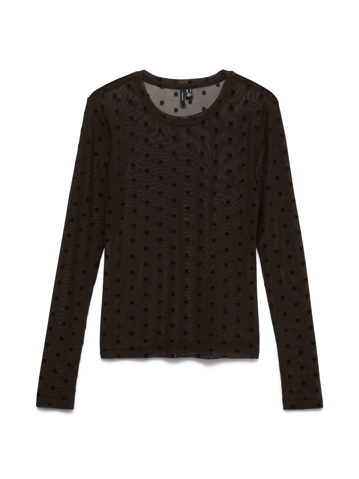 Vmlova Ls Mesh Top Jrs Noos (Chocolate)