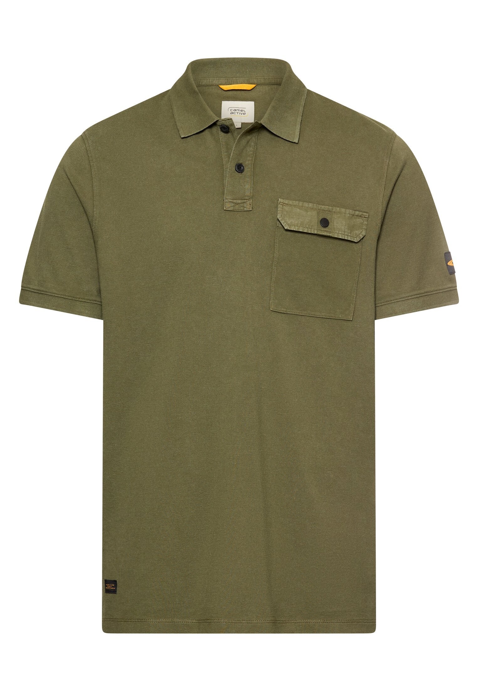 Poloshirt aus reiner Baumwolle (Deep Olive)