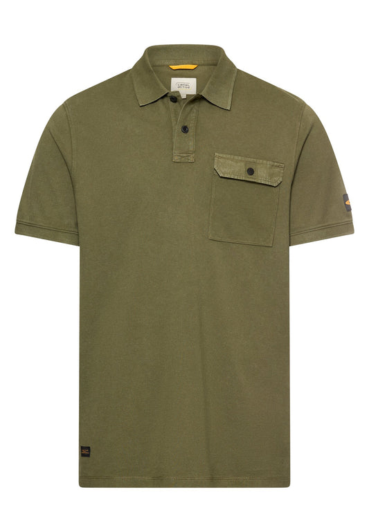 Poloshirt aus reiner Baumwolle (Deep Olive)