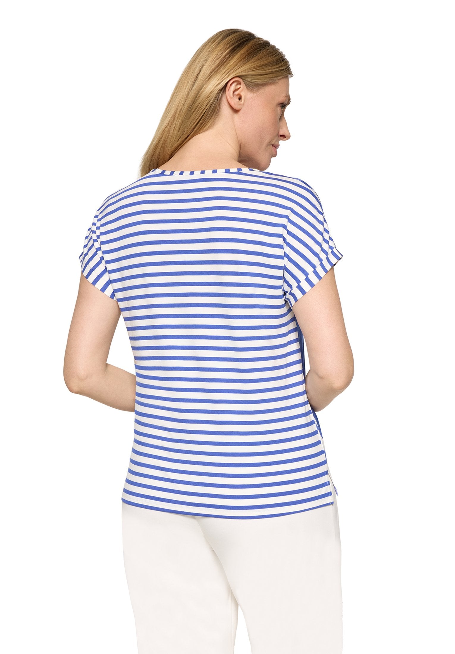 Casual-Shirt (Cream/blue)