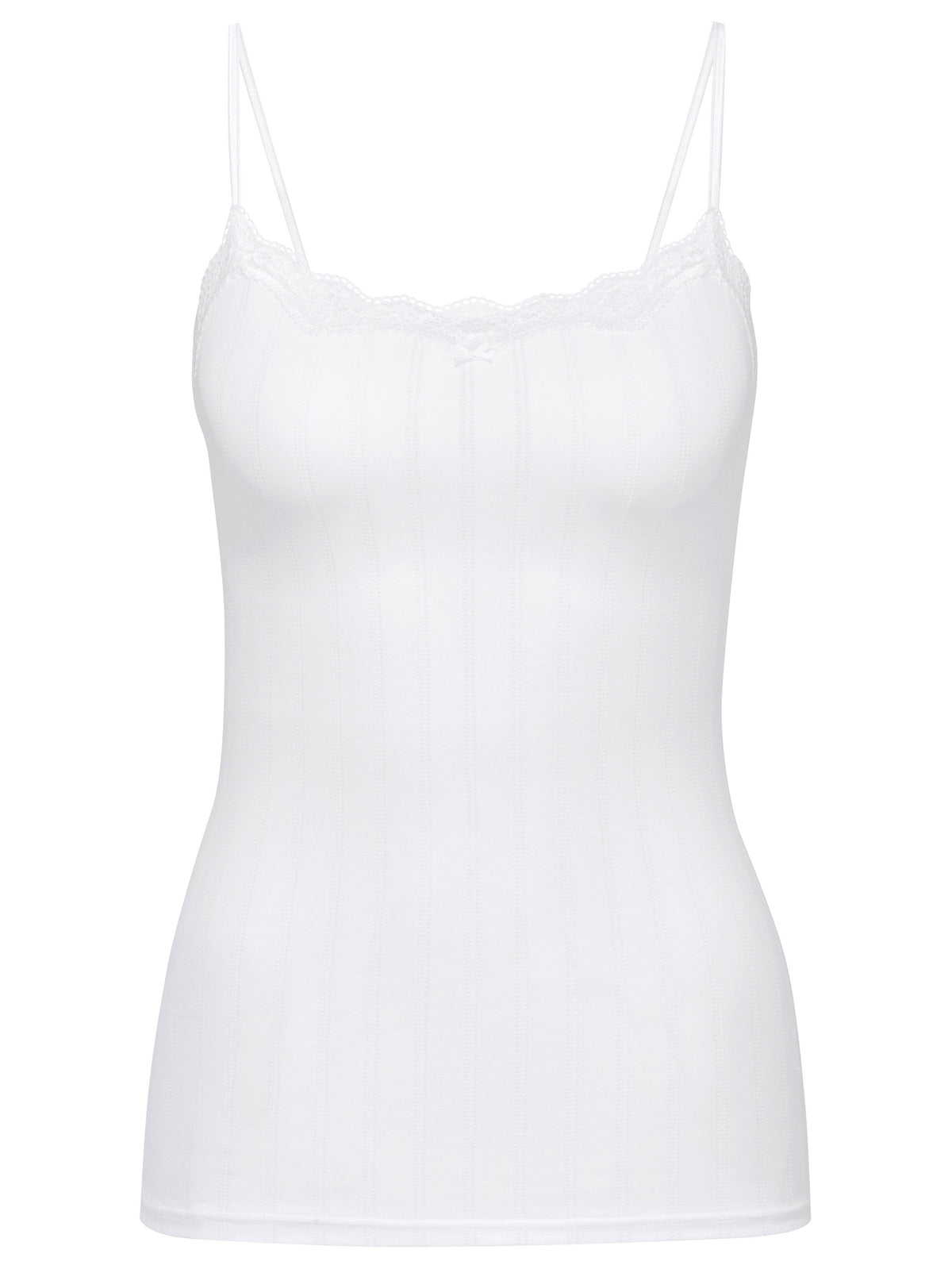 DAMEN Spaghetti-Top (Weiss)