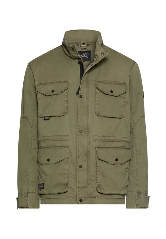 Blouson mit rollbarer Kapuze (Deep Olive)
