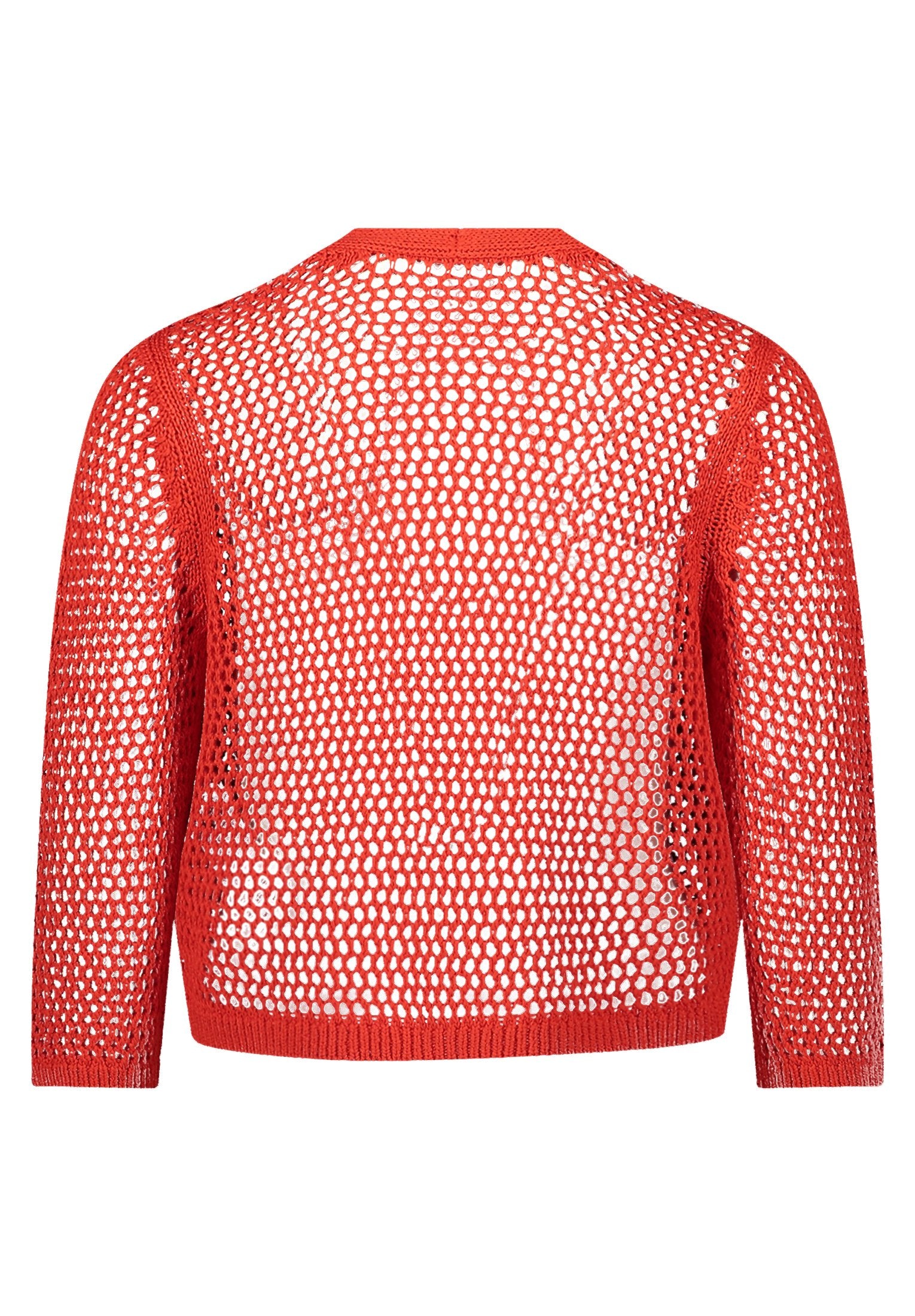 Grobstrickjacke (Hibiscus Red)