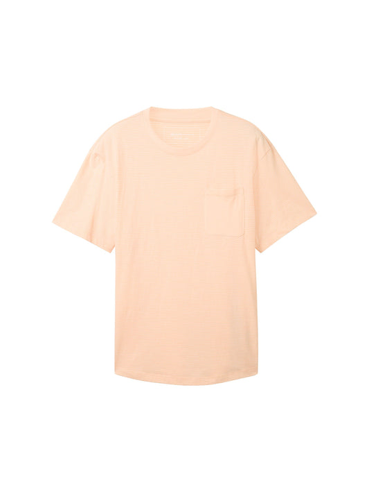 Gestreiftes T-Shirt (Peach Melange)
